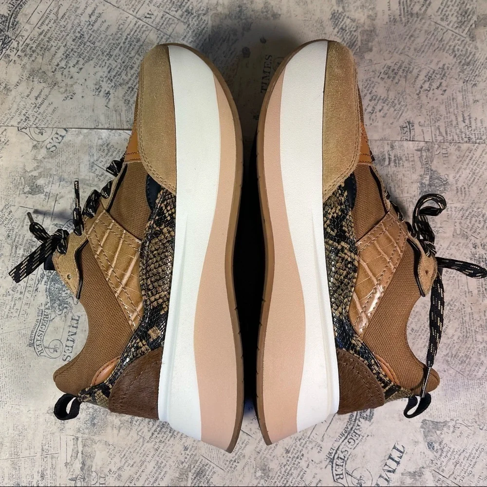 Zara Chunky Platform Lace Up Trainers Sneakers